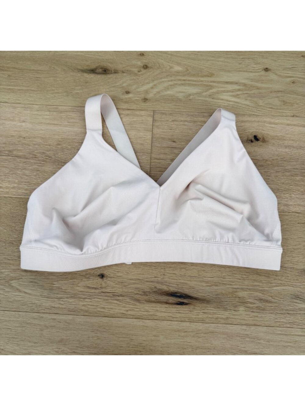 Athleta A-C Pyramid Sports Bra Size M Ballgown Pink Adjustable T Strap Active